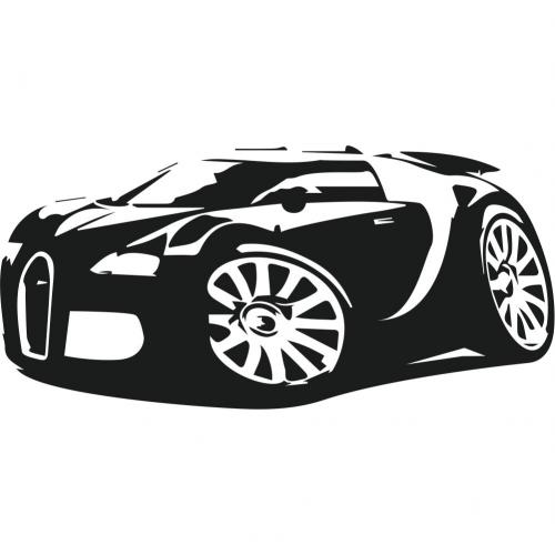 Samolepka Bugatti Veyron